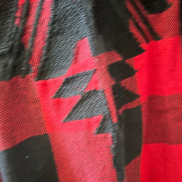 RAILS Larsson Embroidered button down in crimson jet. Tribal. Buffalo check. EUC - Picture 3 of 13